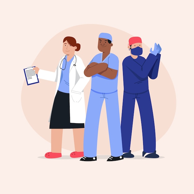 Raccolta di team di professionisti della salute