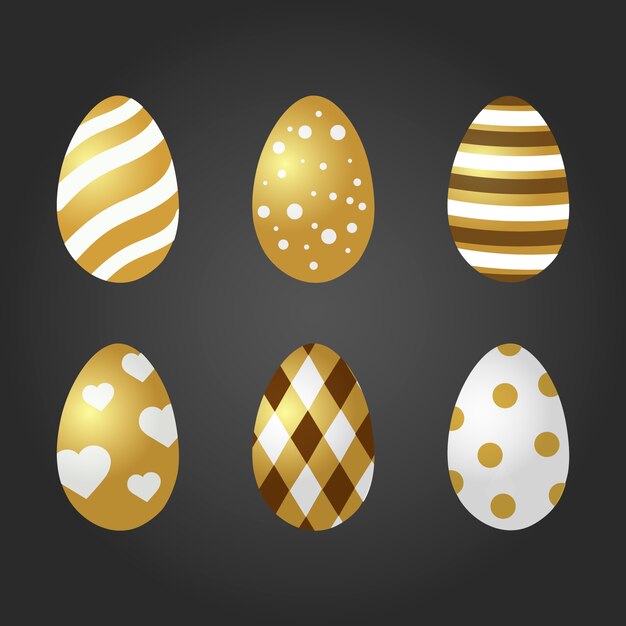 Raccolta dorata dell'uovo di giorno di Pasqua