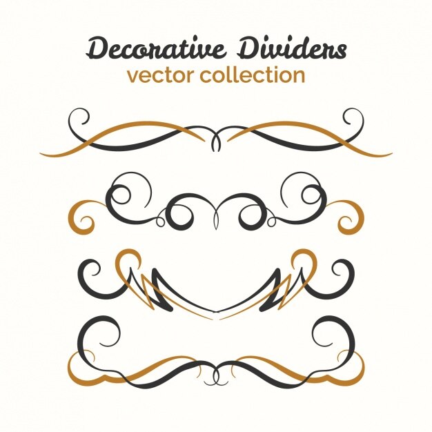 raccolta ornamenti decorativi