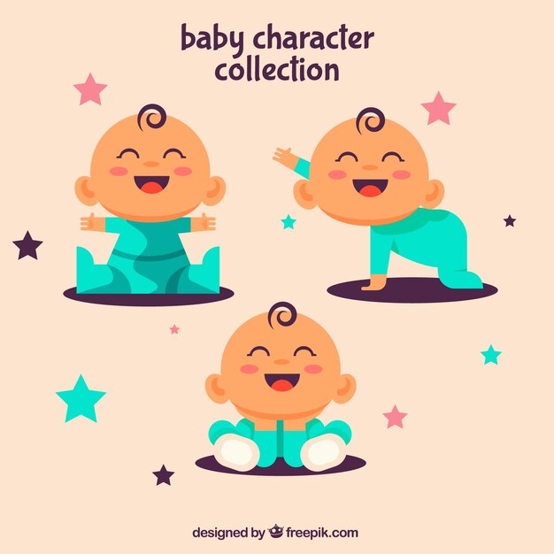 raccolta piano di bambino sorridente
