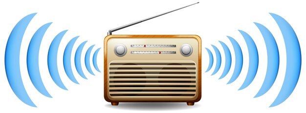 Radio con onda sonora