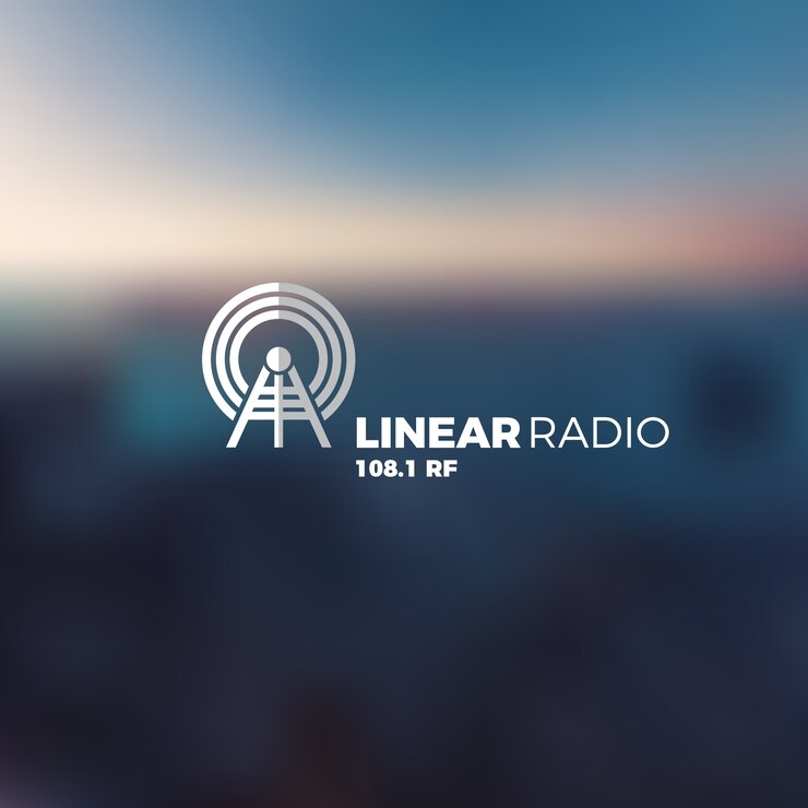 Vettore gratuito radio logo design