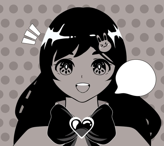 Ragazza anime che parla