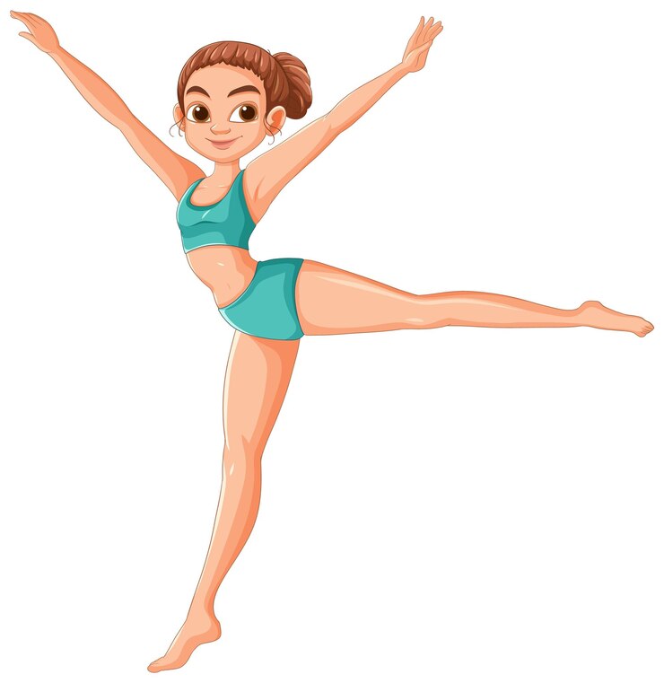 Vettore gratuito ragazza che danza il balletto
