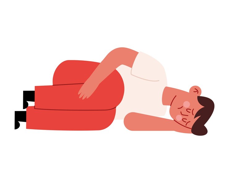Vettore gratuito ragazzo con l'illustrazione della depressione