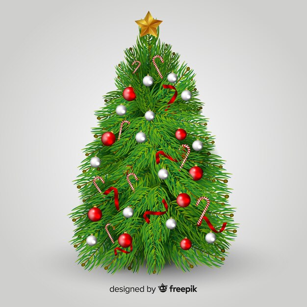 Realistico albero di Natale