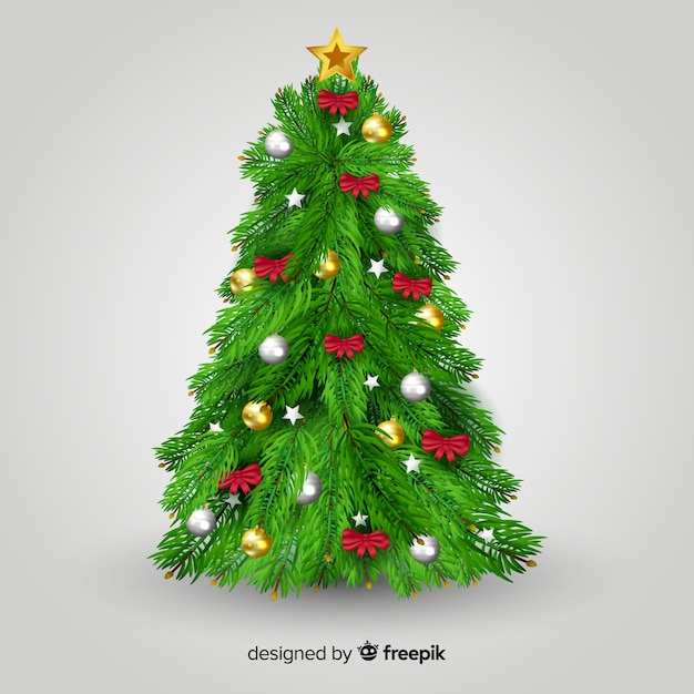 Realistico albero di Natale