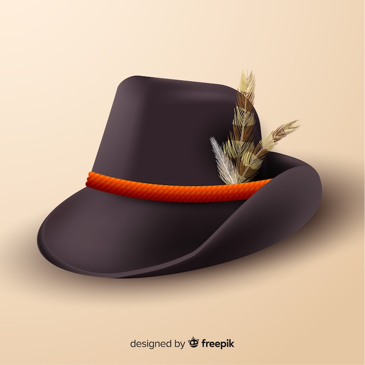 Vettore gratuito realistico cappello più oktoberfest
