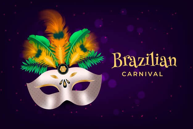 Realistico carnevale brasiliano concetto
