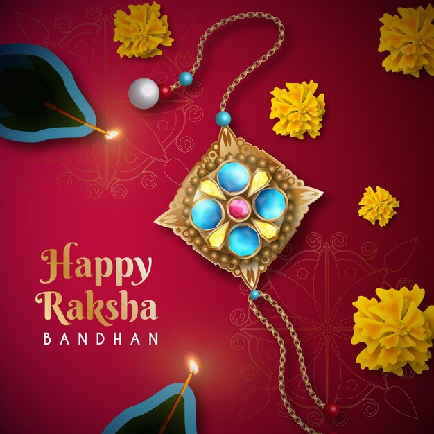 Realistico concetto di raksha bandhan