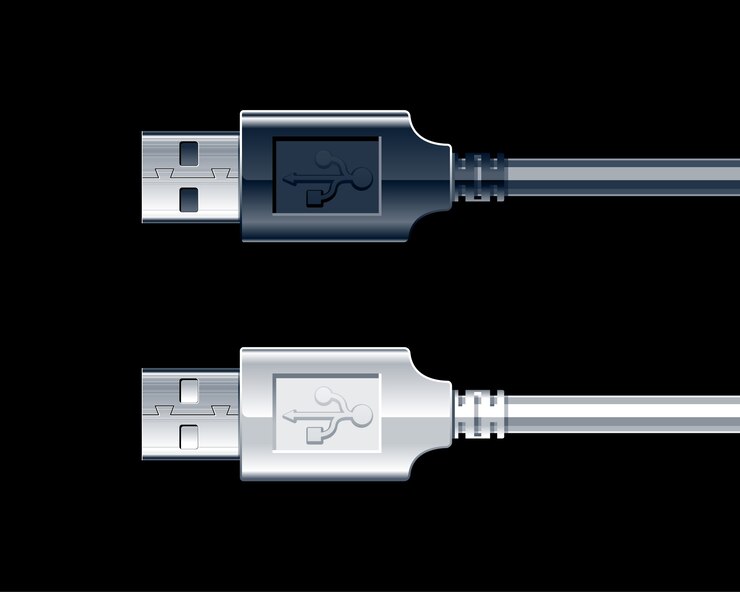 Vettore gratuito realistico design usb