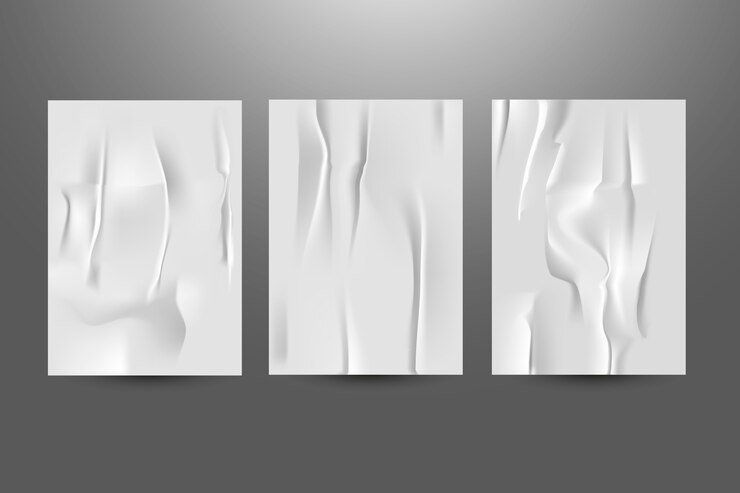 Vettore gratuito realistico effetto poster stropicciato