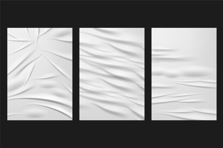 Vettore gratuito realistico effetto poster stropicciato