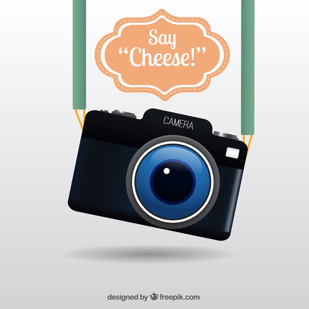 Realistico fotocamera carino
