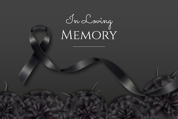Vettore gratuito realistico in uno sfondo di memoria amorevole