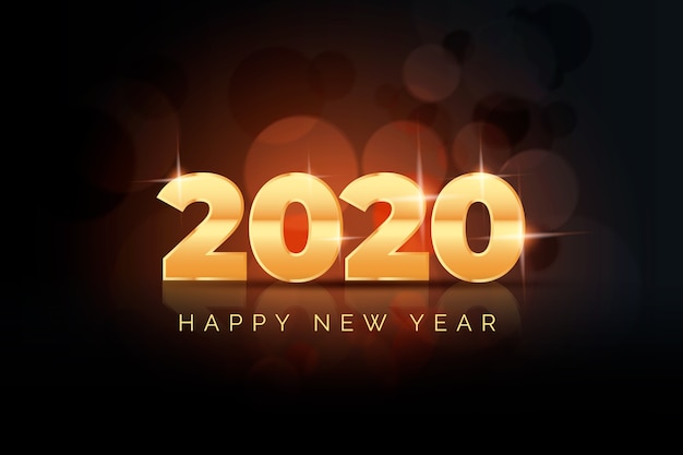 Realistico sfondo del nuovo anno 2020