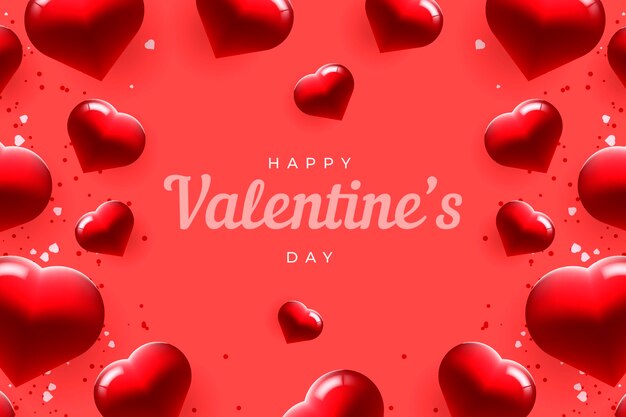 Realistico sfondo di San Valentino