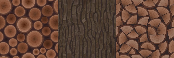 Vettore gratuito reticoli senza giunte di strutture in legno per il design del gioco