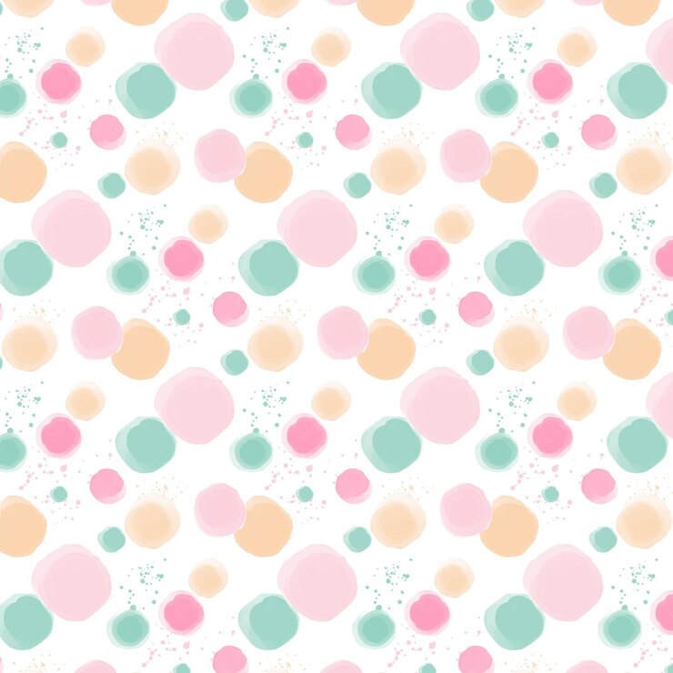 Vettore gratuito reticolo dotty dell'acquerello in colori pastello