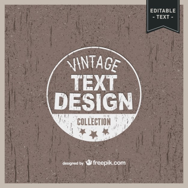 Vettore gratuito retro typo modello grunge