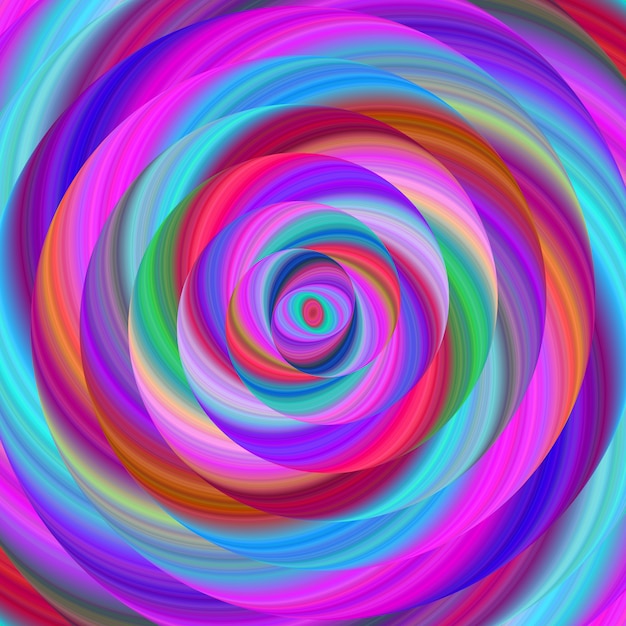 Retrogusto a spirale blu e viola