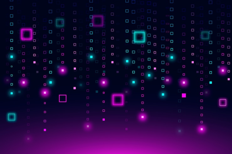 Vettore gratuito riassunto della pioggia in pixel di sfondo