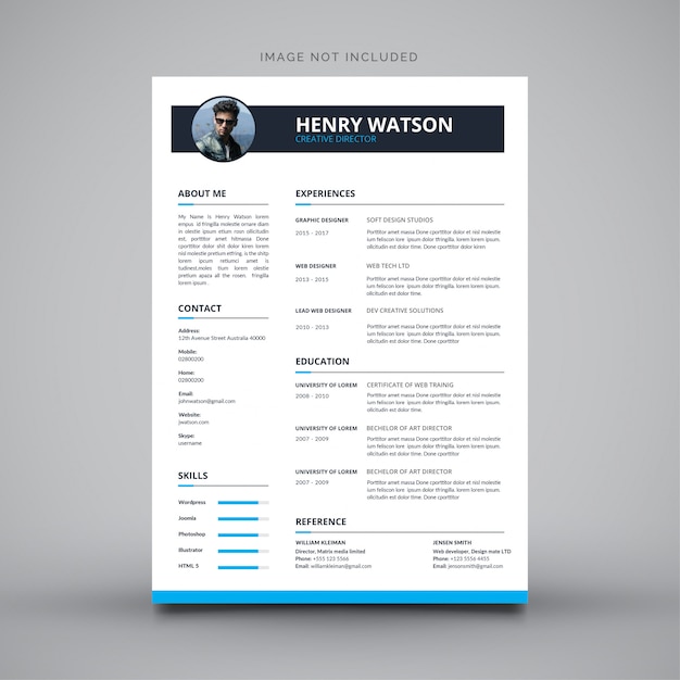 Riprendi il design del curriculum vitae