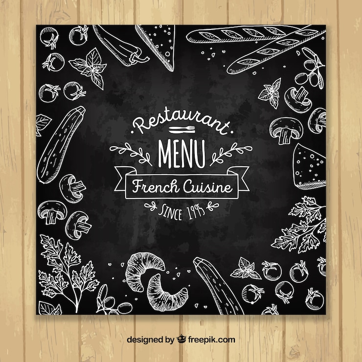 Vettore gratuito ristorante menu template materiale vettoriale