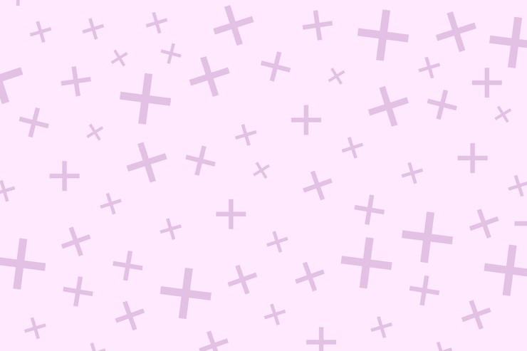 Vettore gratuito rosa croci sfondo rosa