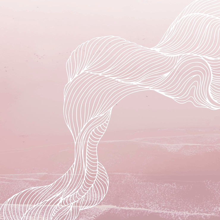 Vettore gratuito rosa linea astratta design del telaio