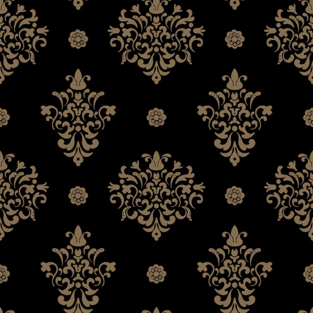 Royal seamless pattern barocco. Design vintage sfondo ornamentale.