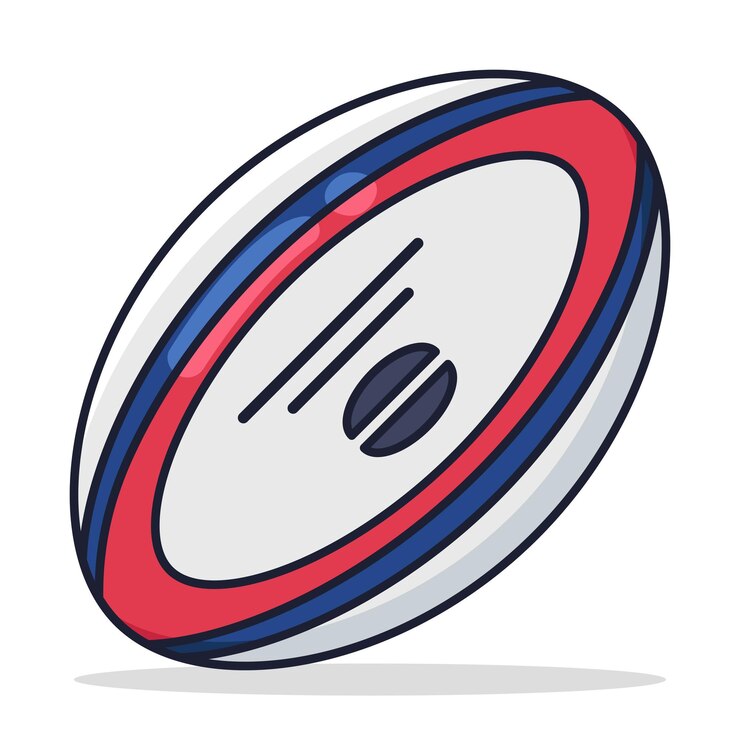 Vettore gratuito rugby palla