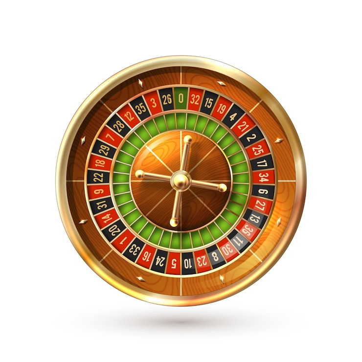 Vettore gratuito ruota della roulette isolata