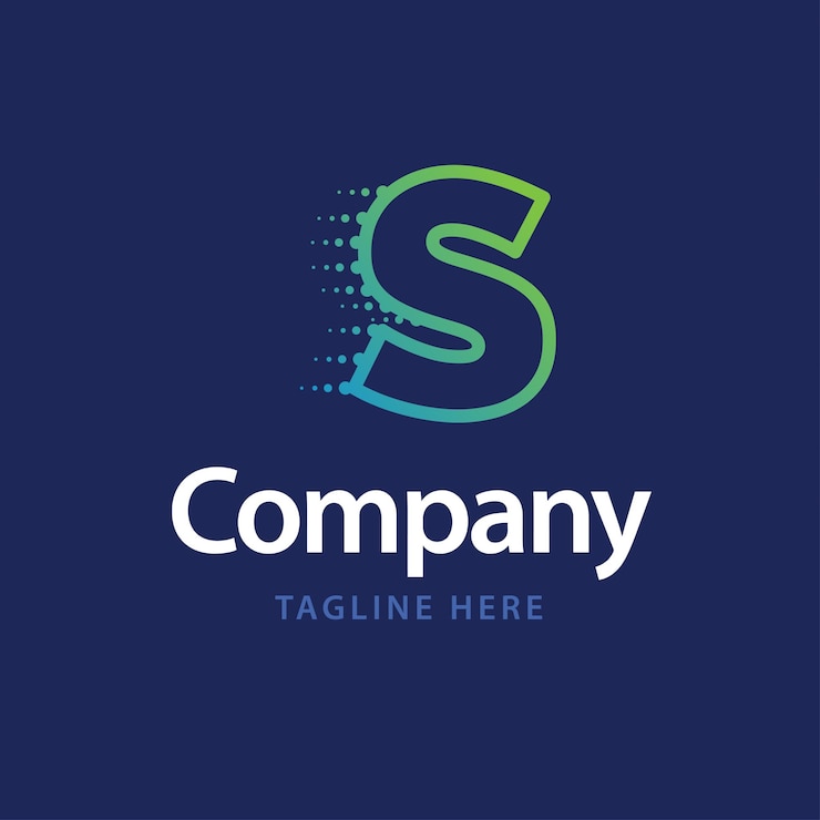 Vettore gratuito s technology logo business design dell'identità del marchio illustrazione vettoriale