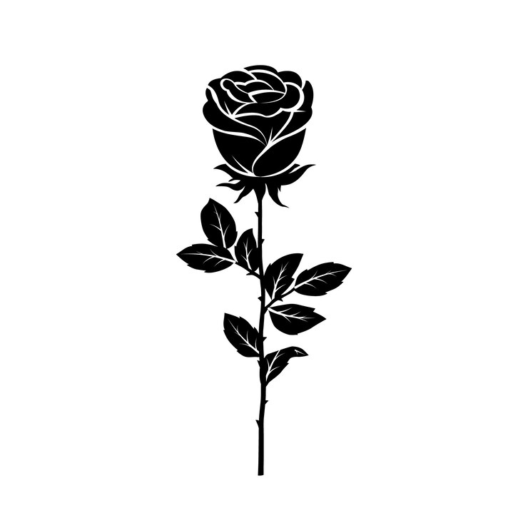 Vettore gratuito sagoma rosa design piatto