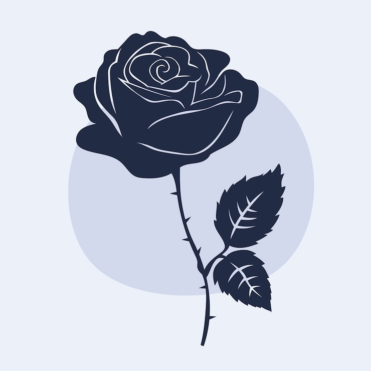 Vettore gratuito sagoma rosa design piatto
