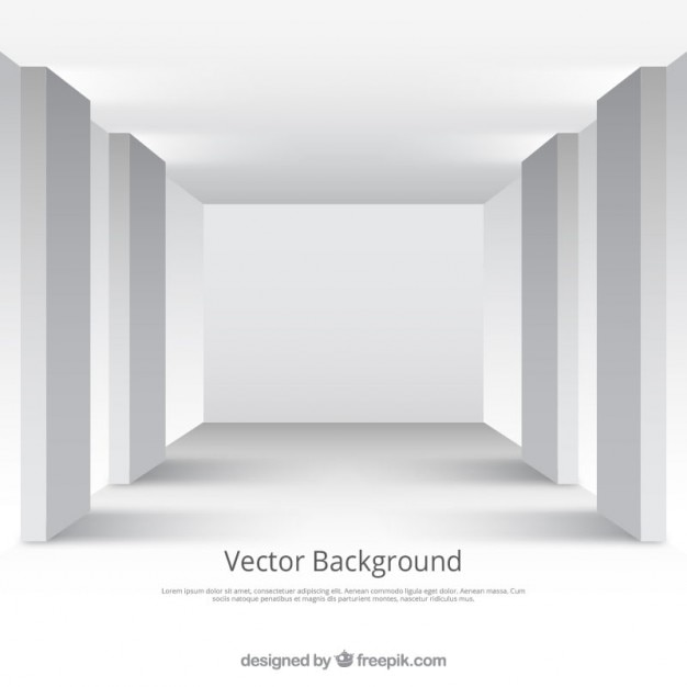Vettore gratuito sala studio bianco