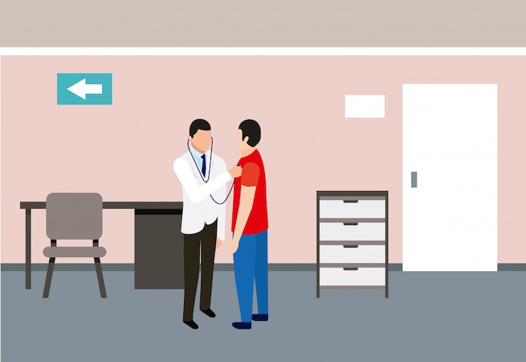 Vettore gratuito salute delle persone mediche