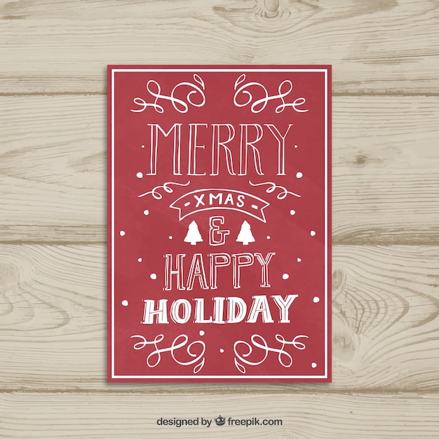 Saluto di lettering carino natale