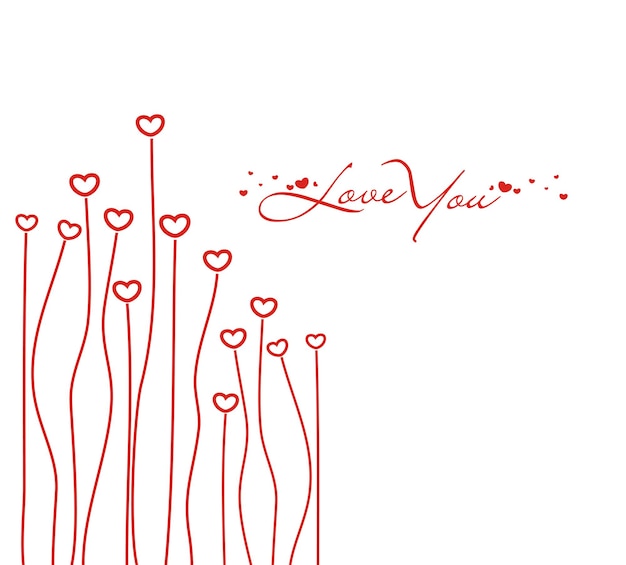 San Valentino cuore Logo Design, illustrazione vettoriale.