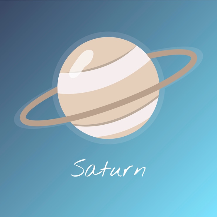 Vettore gratuito saturno
