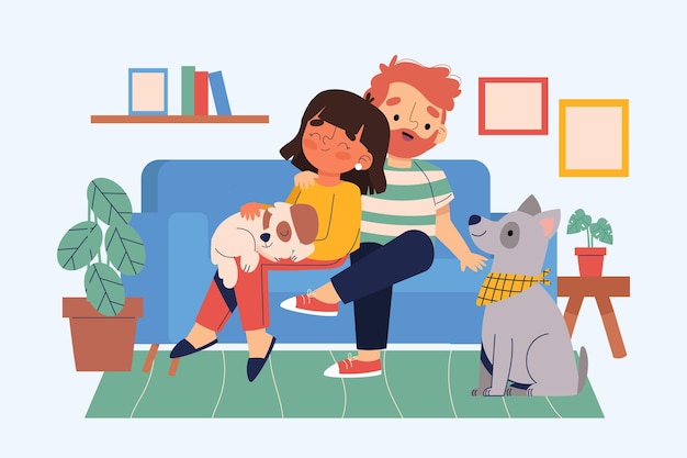 Scene quotidiane con gli animali domestici
