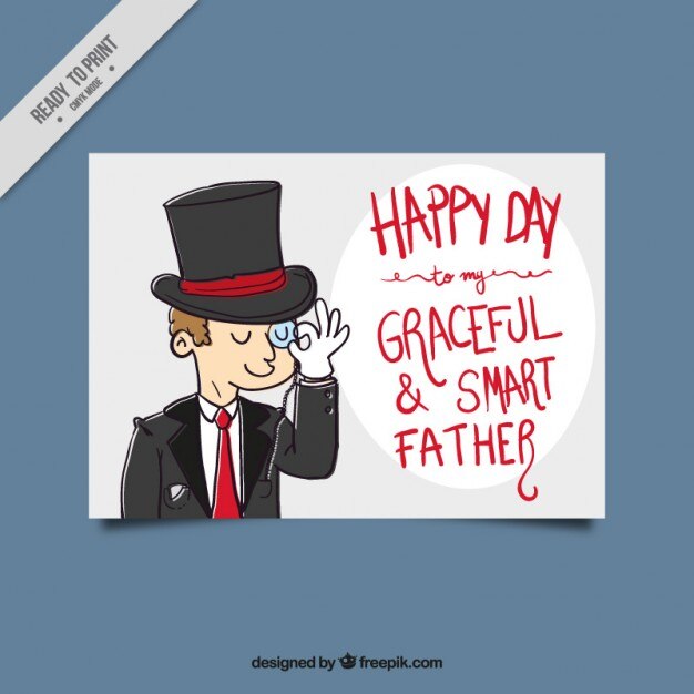 Vettore gratuito scheda padre elegante