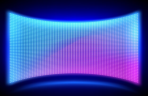 Schermo video da parete a led con punti luminosi luminosi