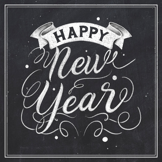 Scritte d'epoca felice anno nuovo 2020