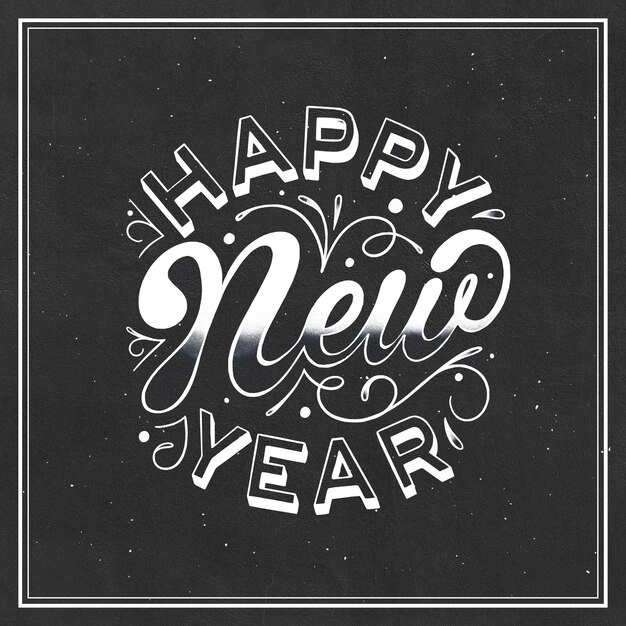 Scritte d'epoca felice anno nuovo 2020
