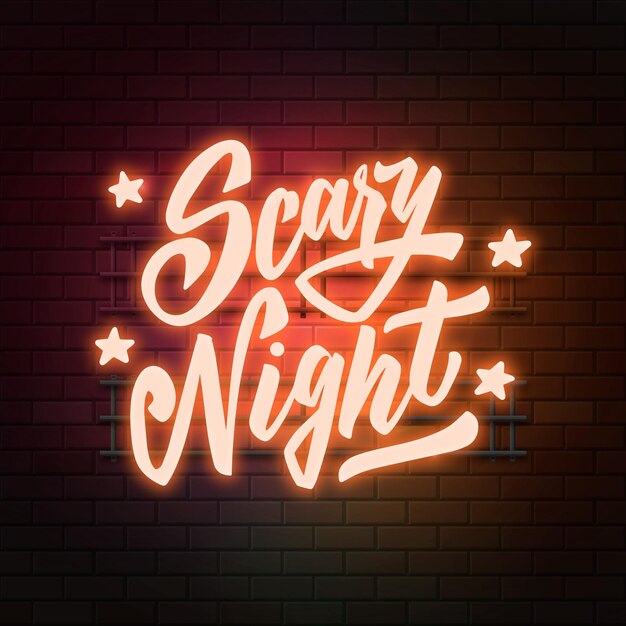 Scritte lettere notturne