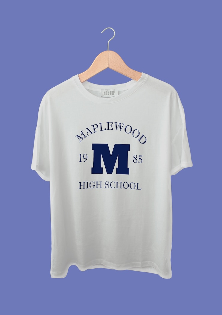 Vettore gratuito scuola superiore di maplewood degli anni '80