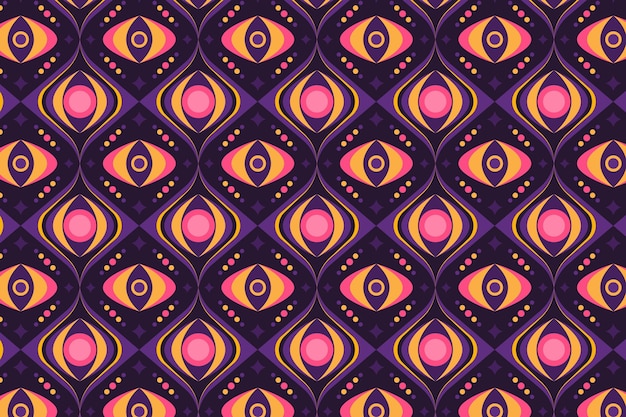 Seamless forme geometriche groovy pattern texture