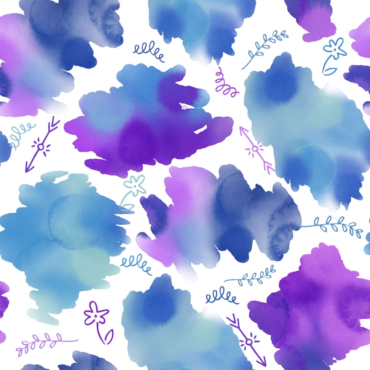 Vettore gratuito seamless pattern di macchie blu